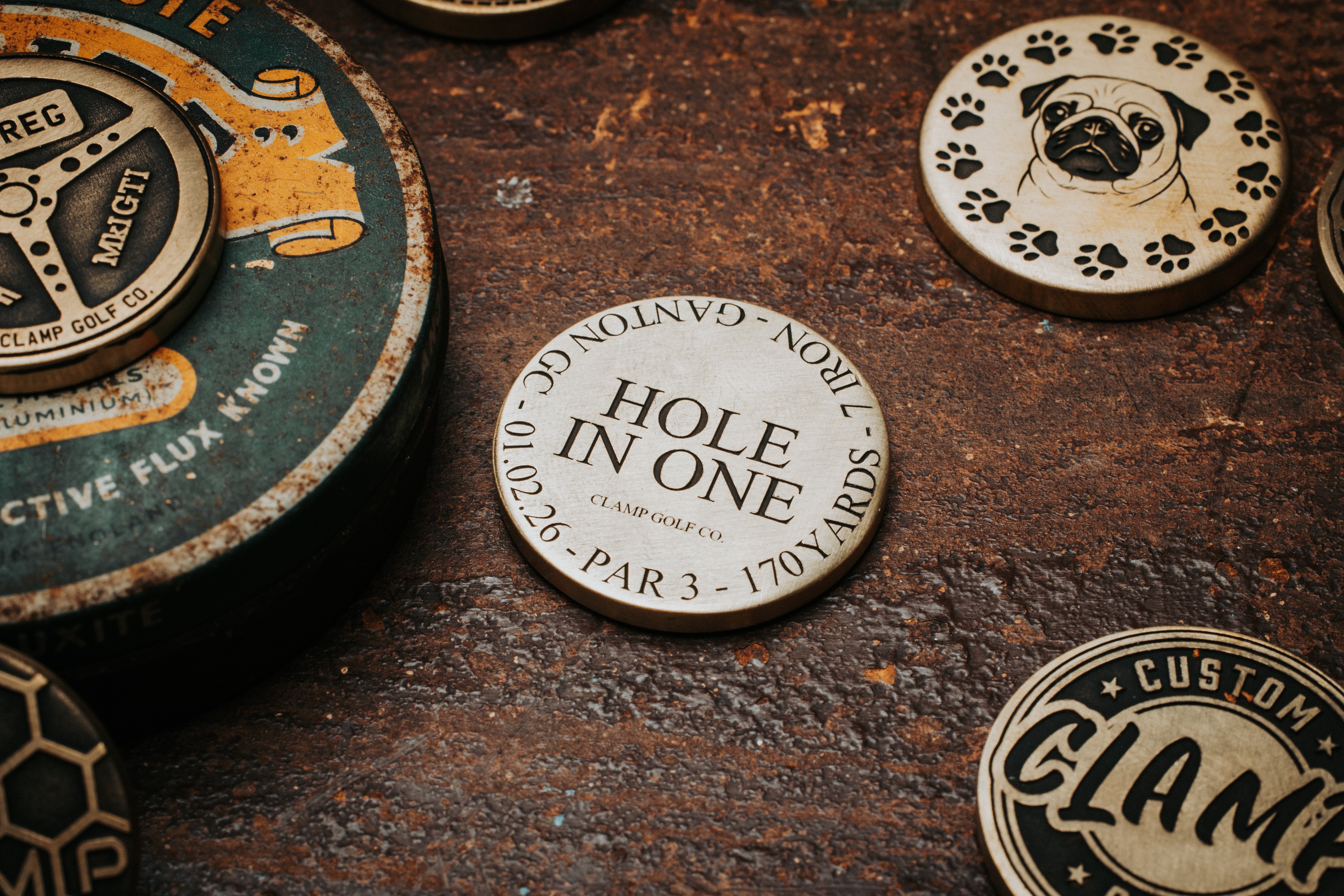 Hole in one ball marker - Customisable