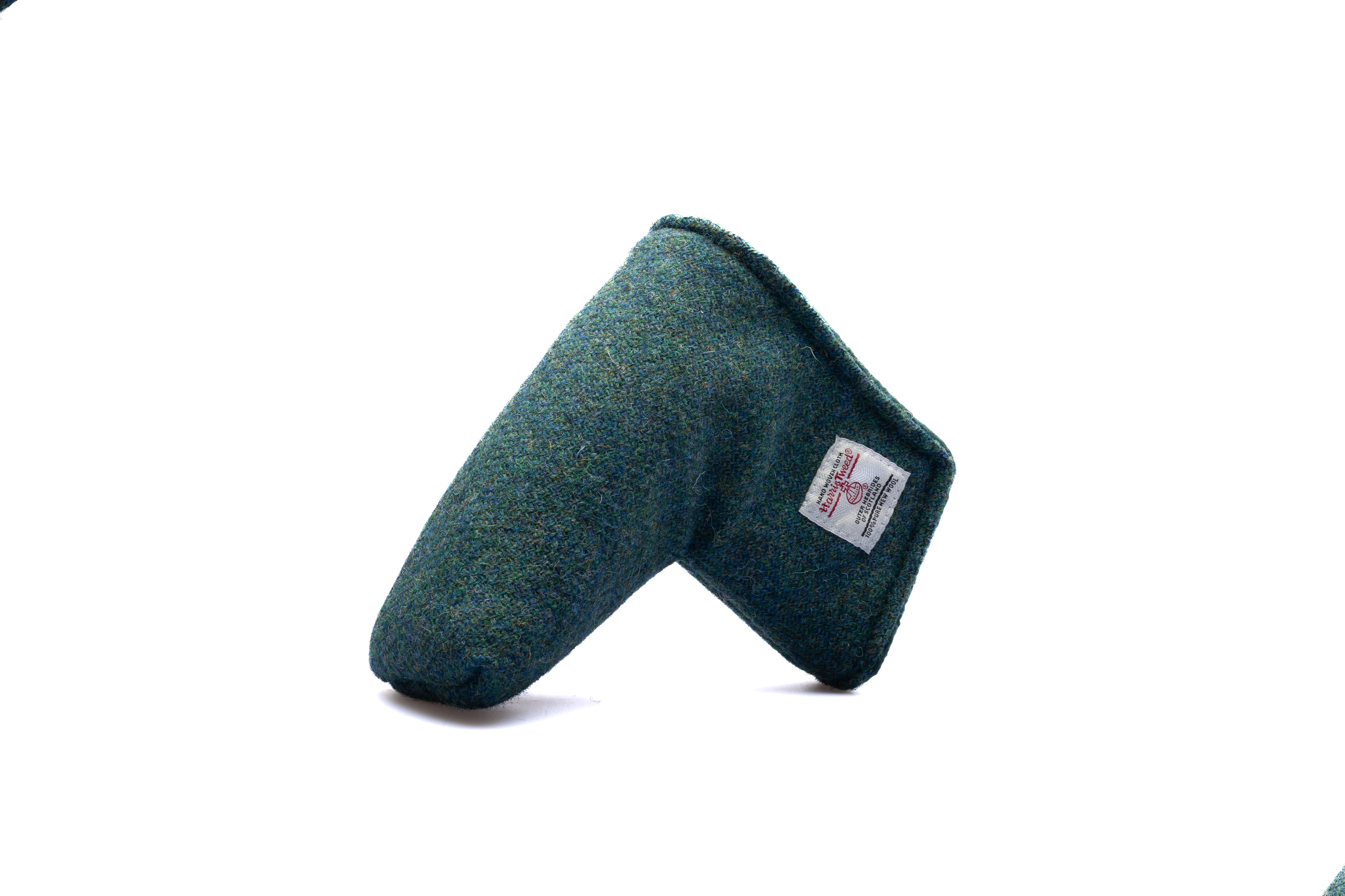 Teal Twill Harris Tweed® Blade Putter Headcover