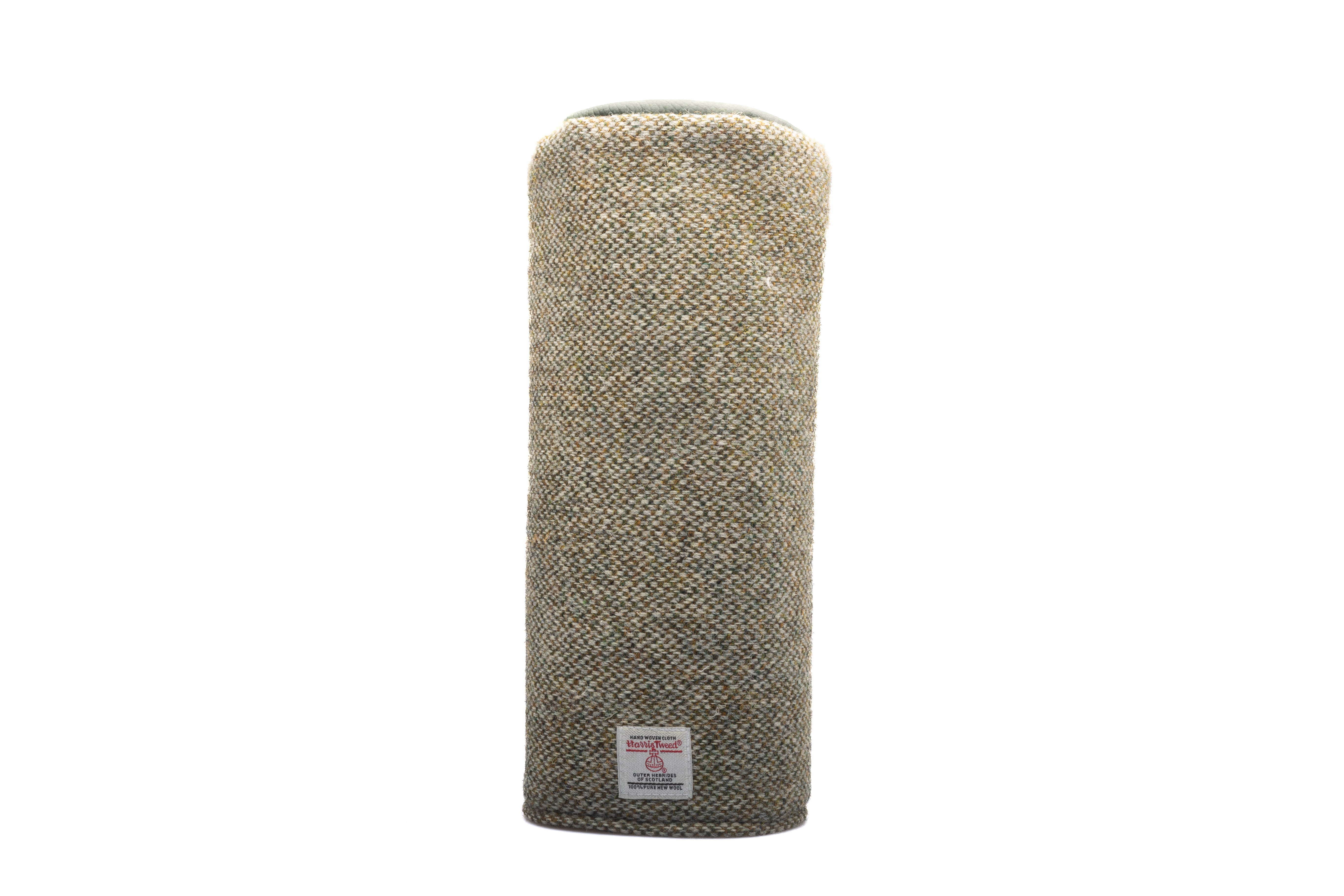 Green and Beige Barleycorn Harris Tweed® Headcovers