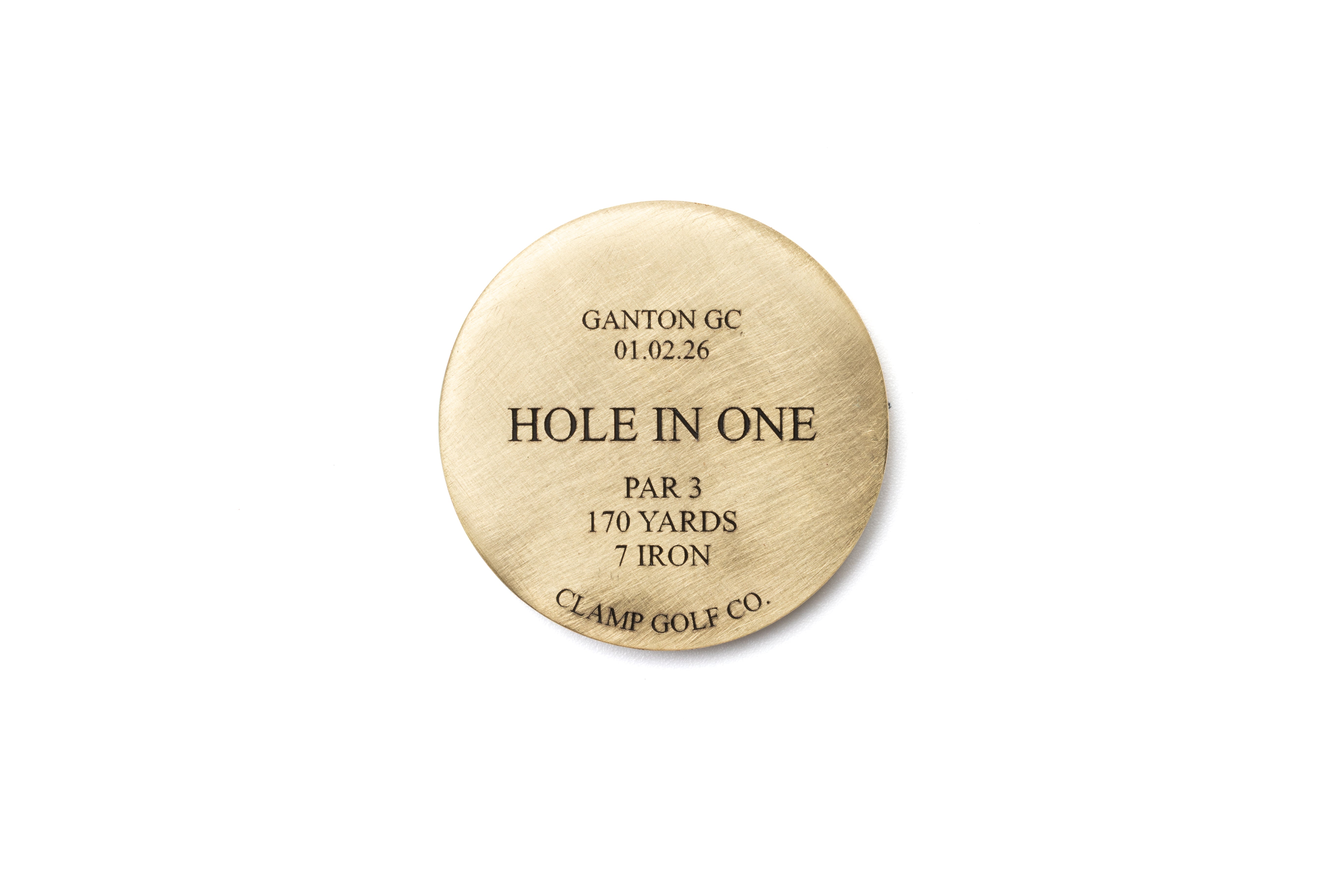 Hole in one ball marker - Customisable