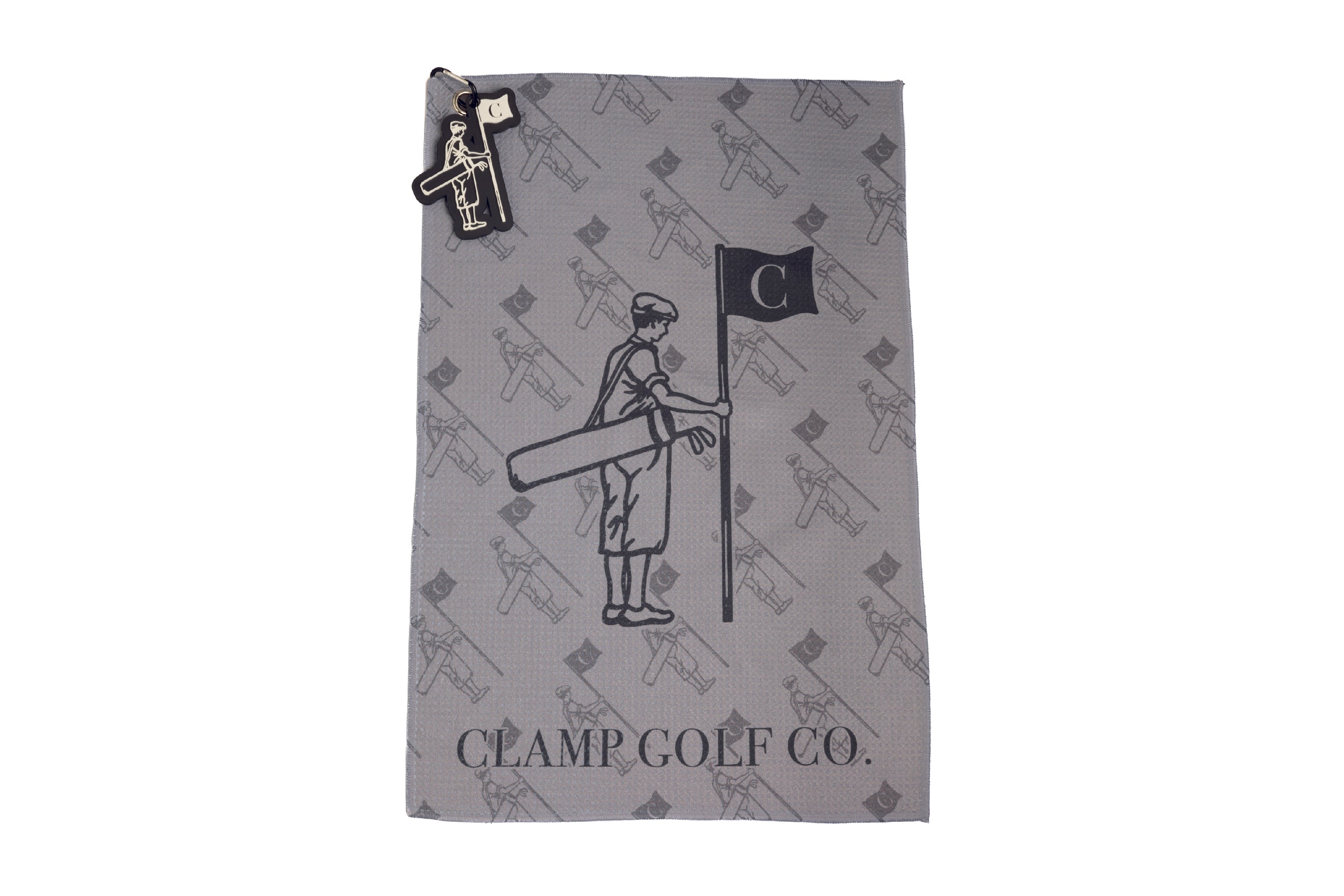 Grey Mascot waffle towel