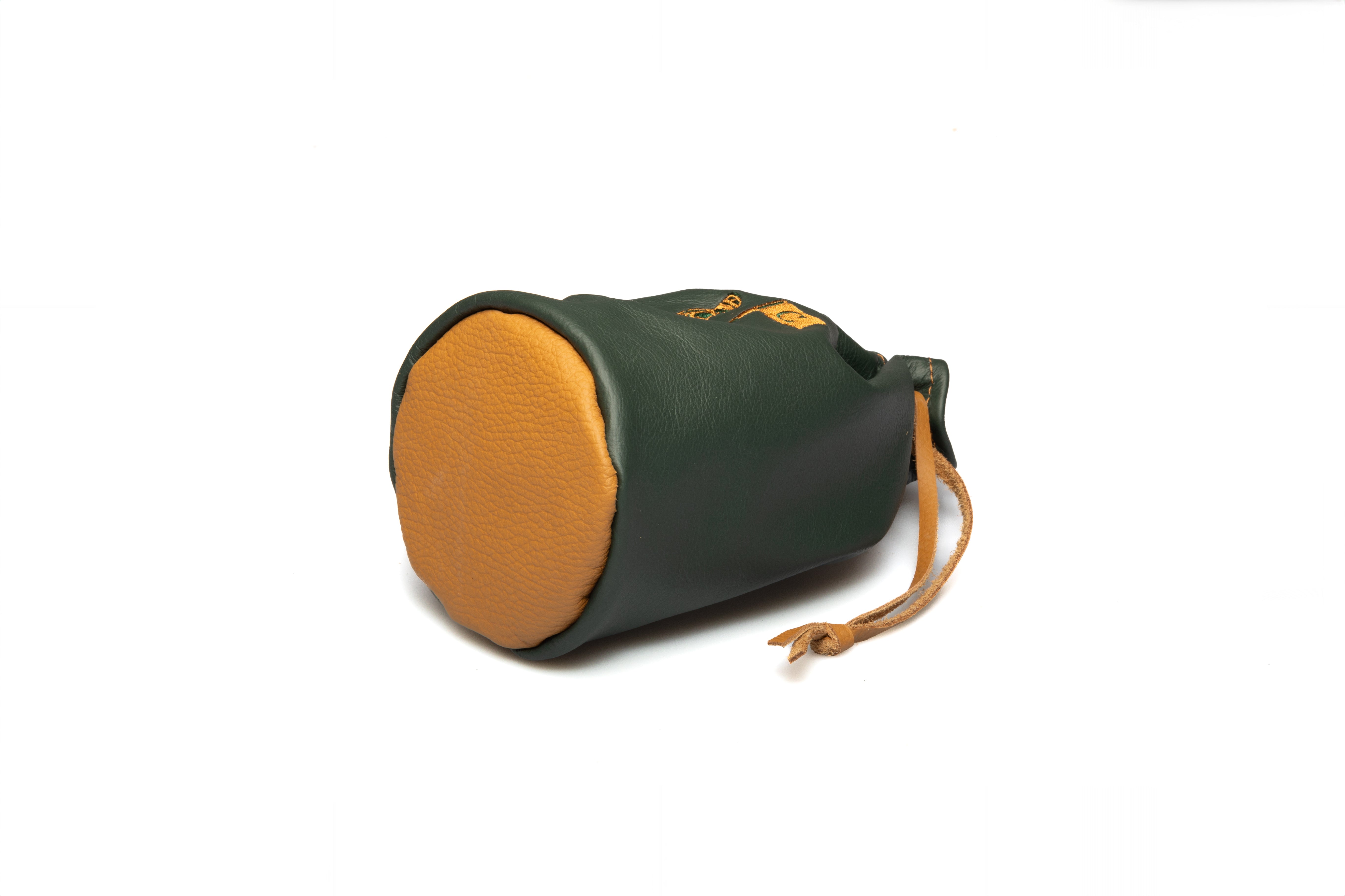 Green Genuine leather Pouch