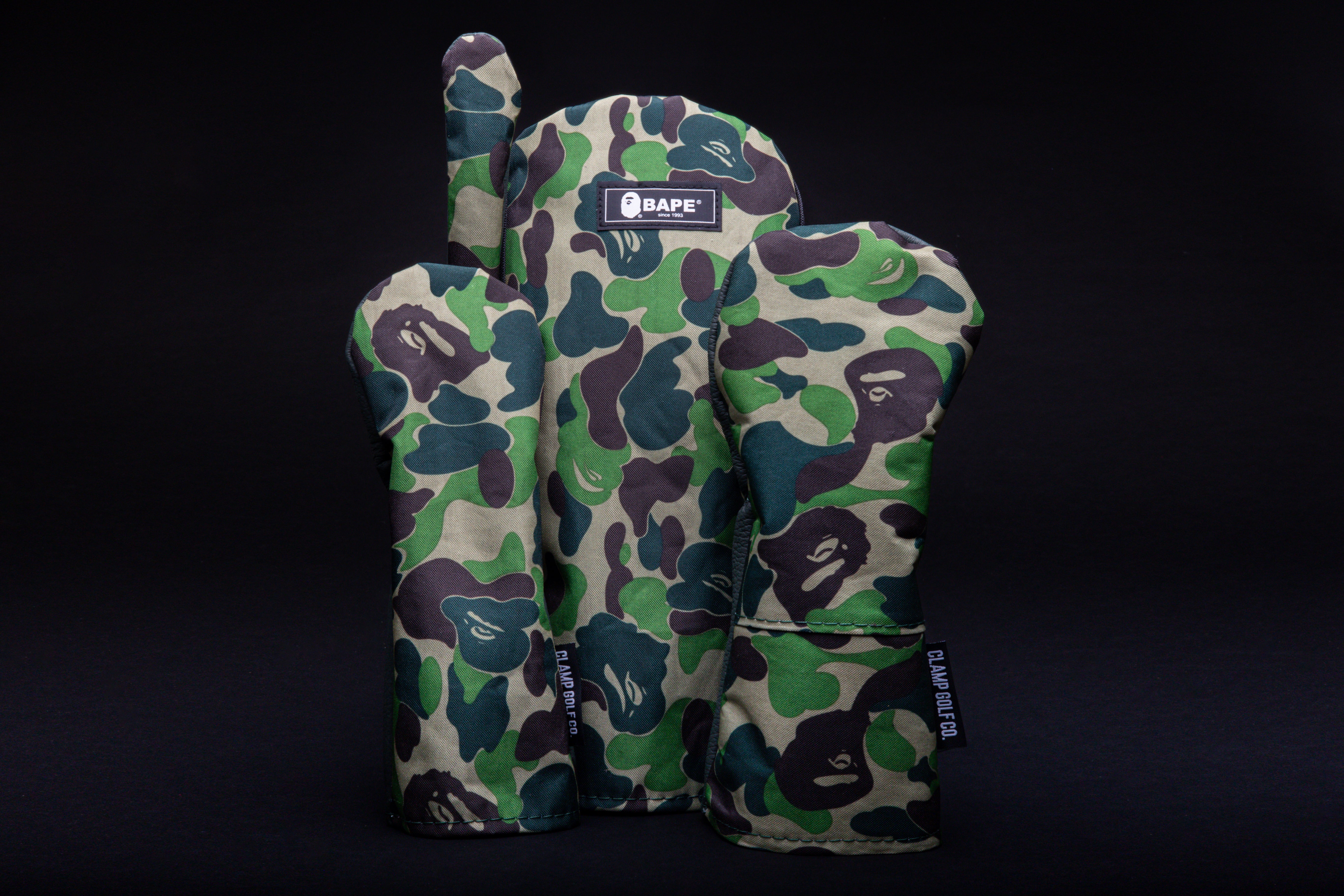 1 of 1 Camo Bathing Ape Rework Headcovers