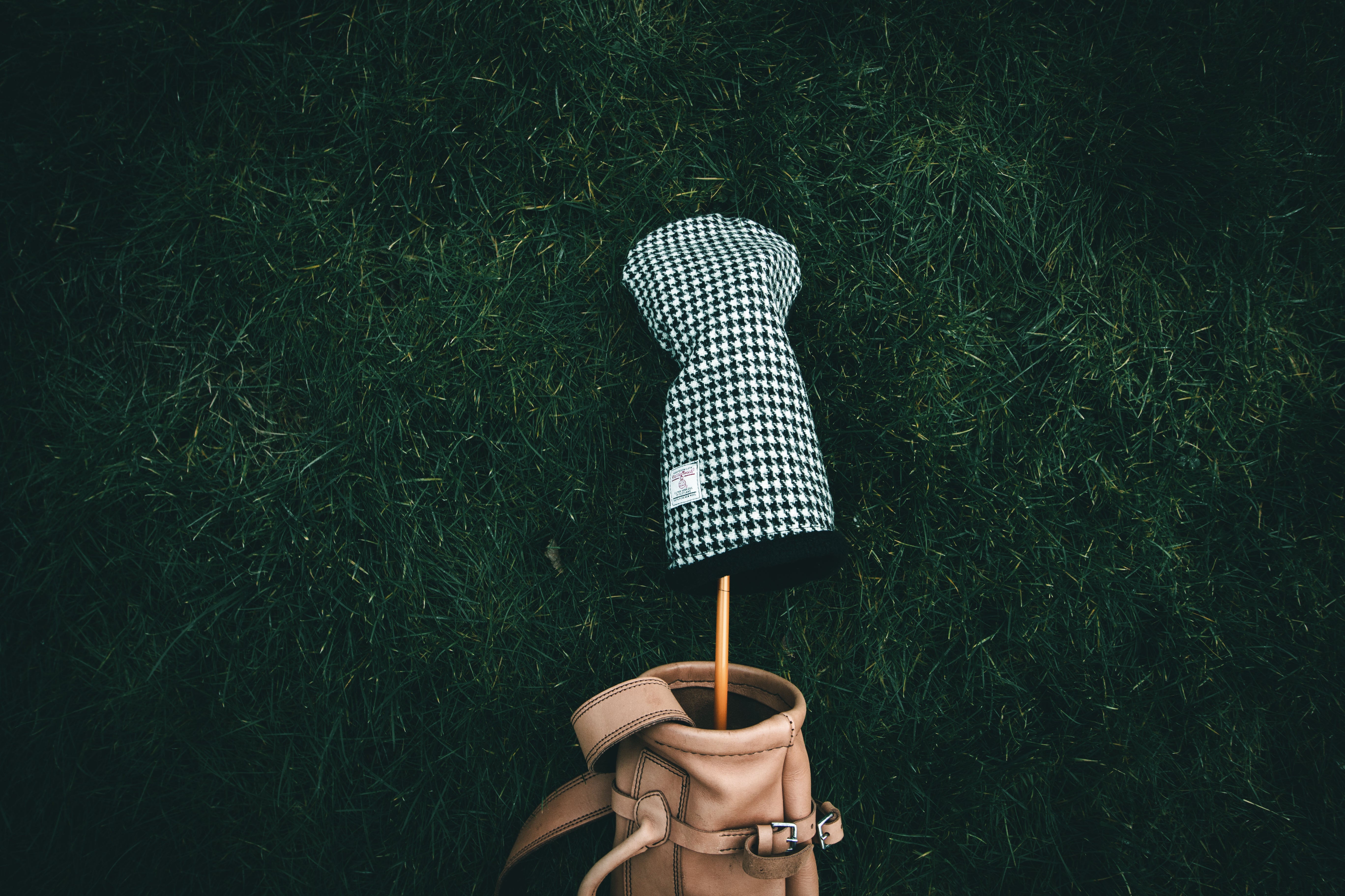 Houndstooth Harris Tweed® Headcovers