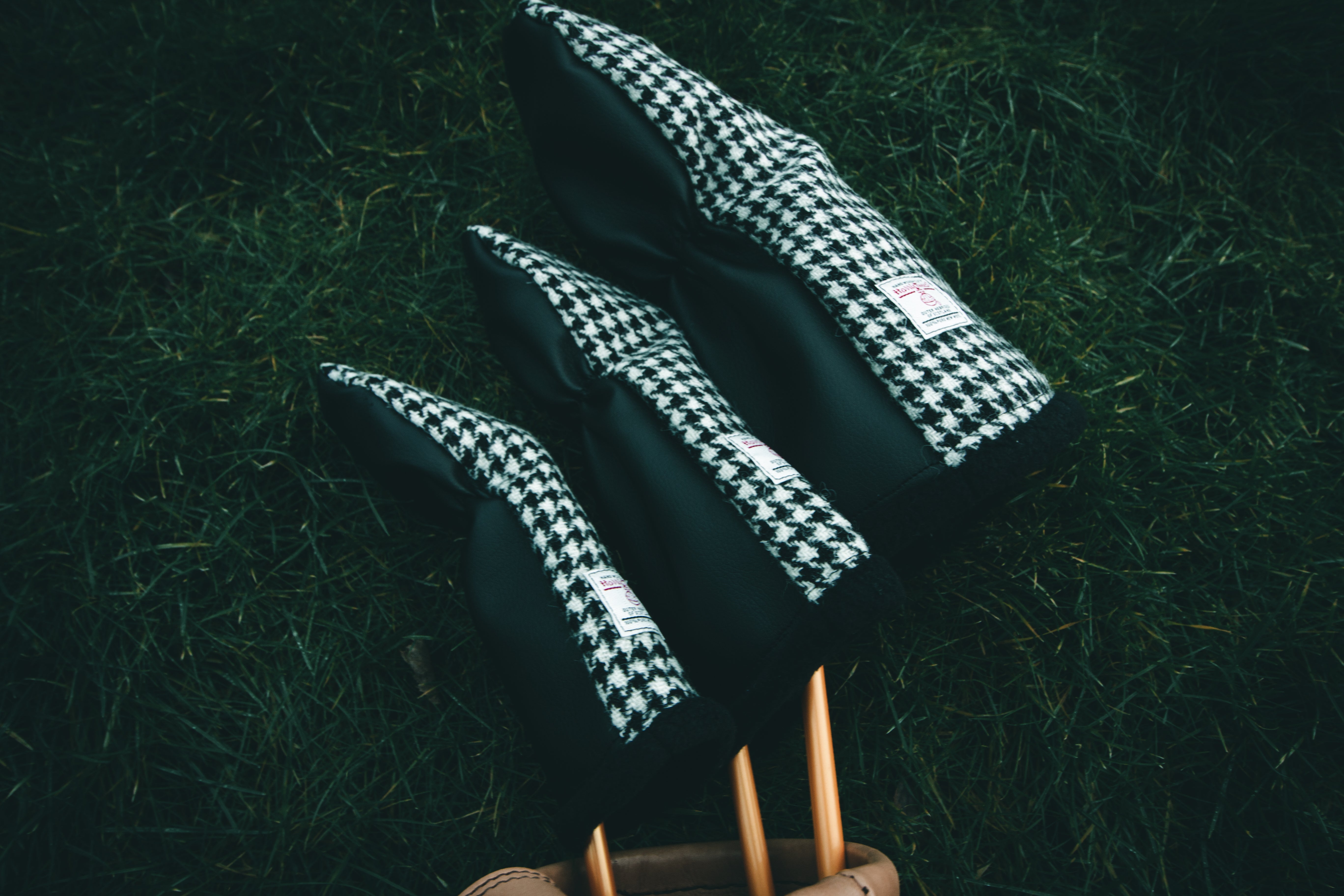 Houndstooth Harris Tweed® Headcovers