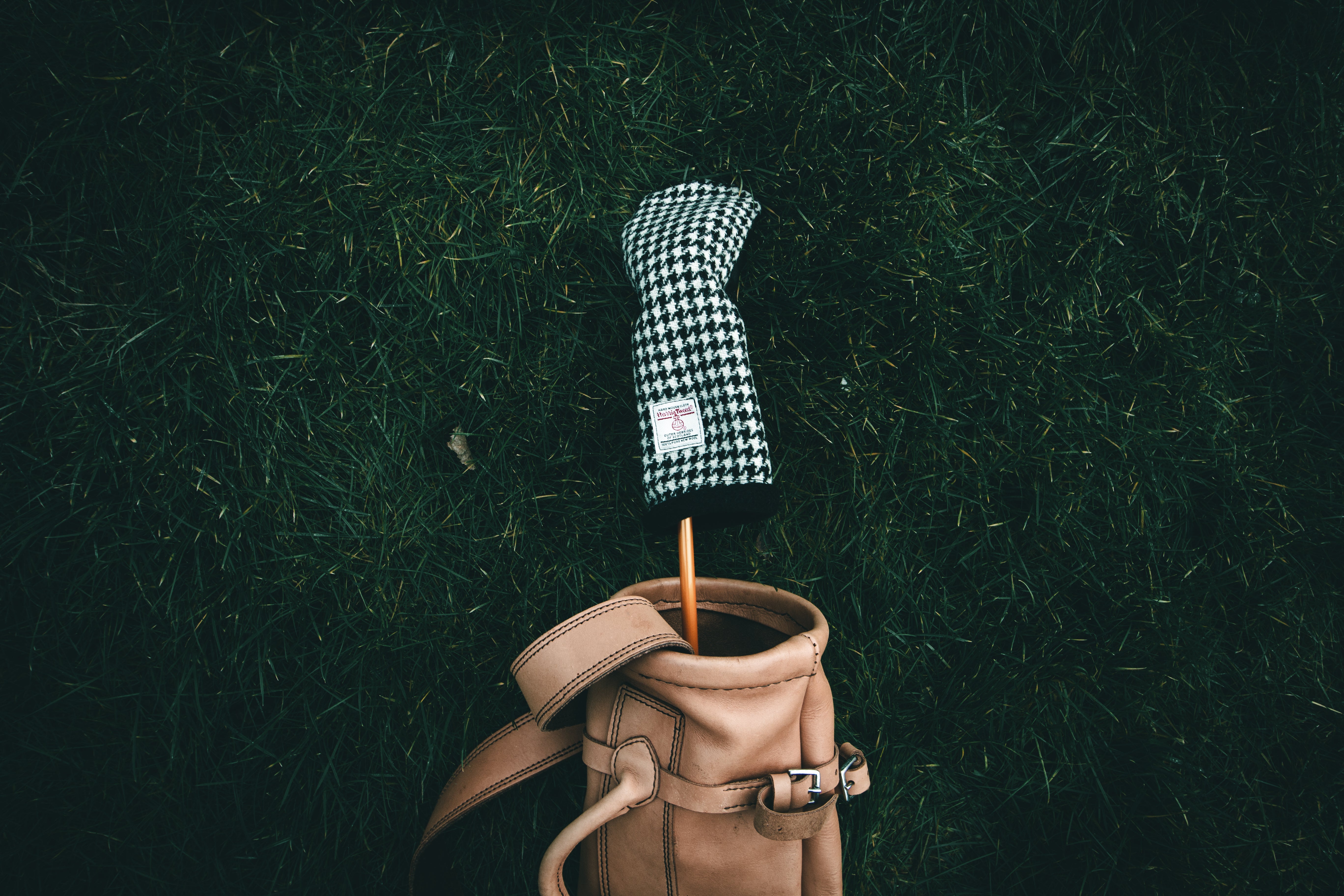 Houndstooth Harris Tweed® Headcovers