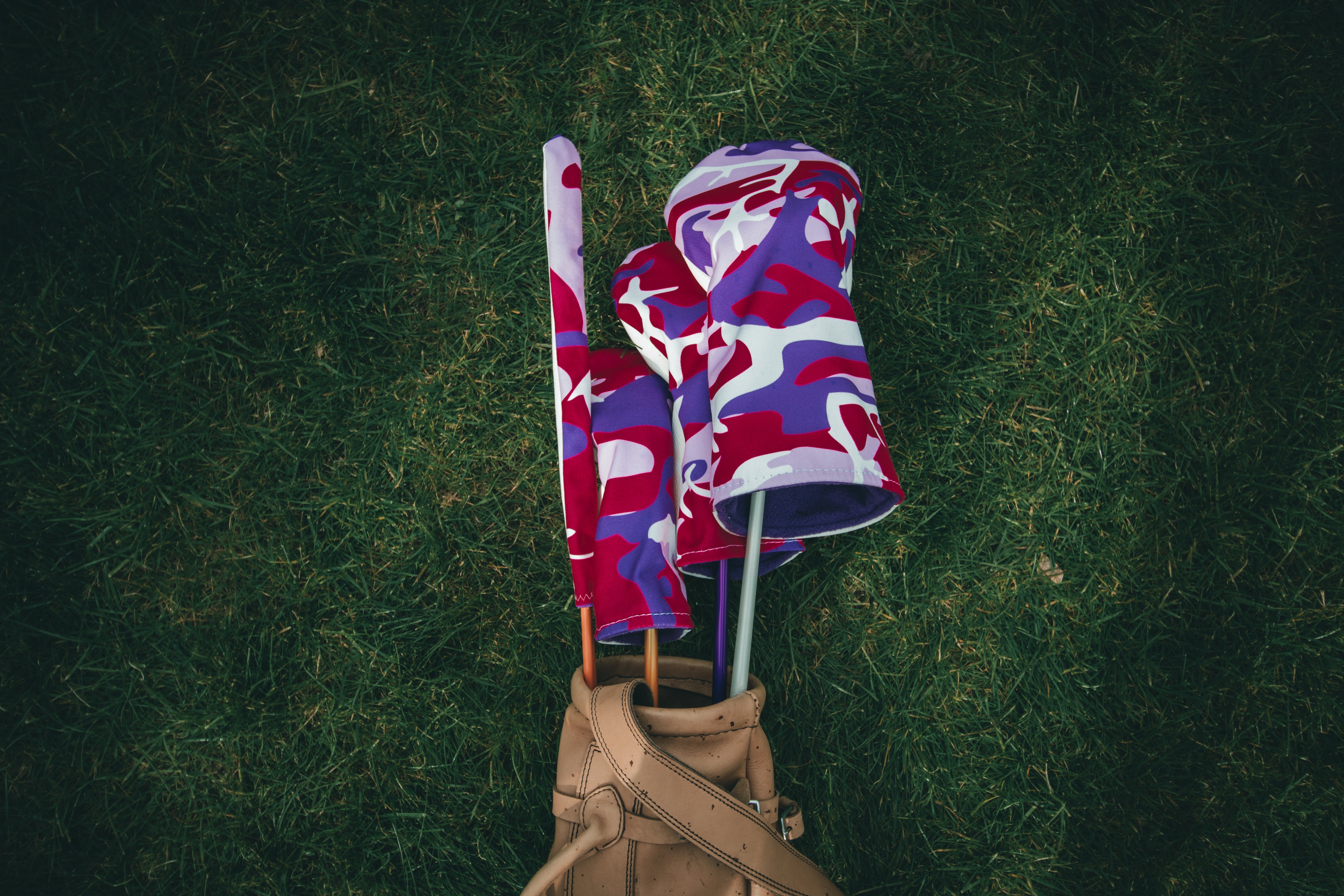 Pink & Purple Camo Headcovers