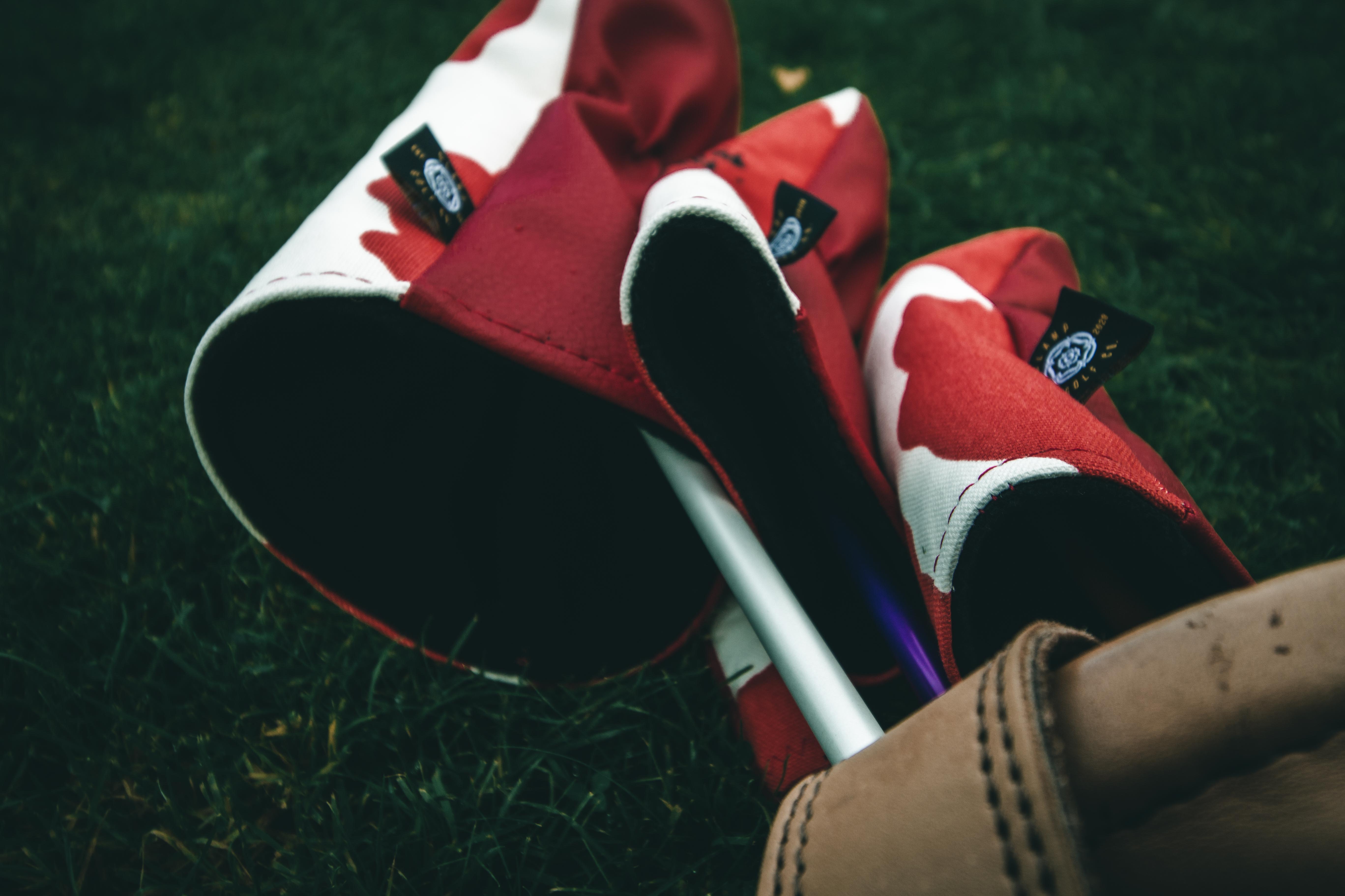 Red poppy headcovers