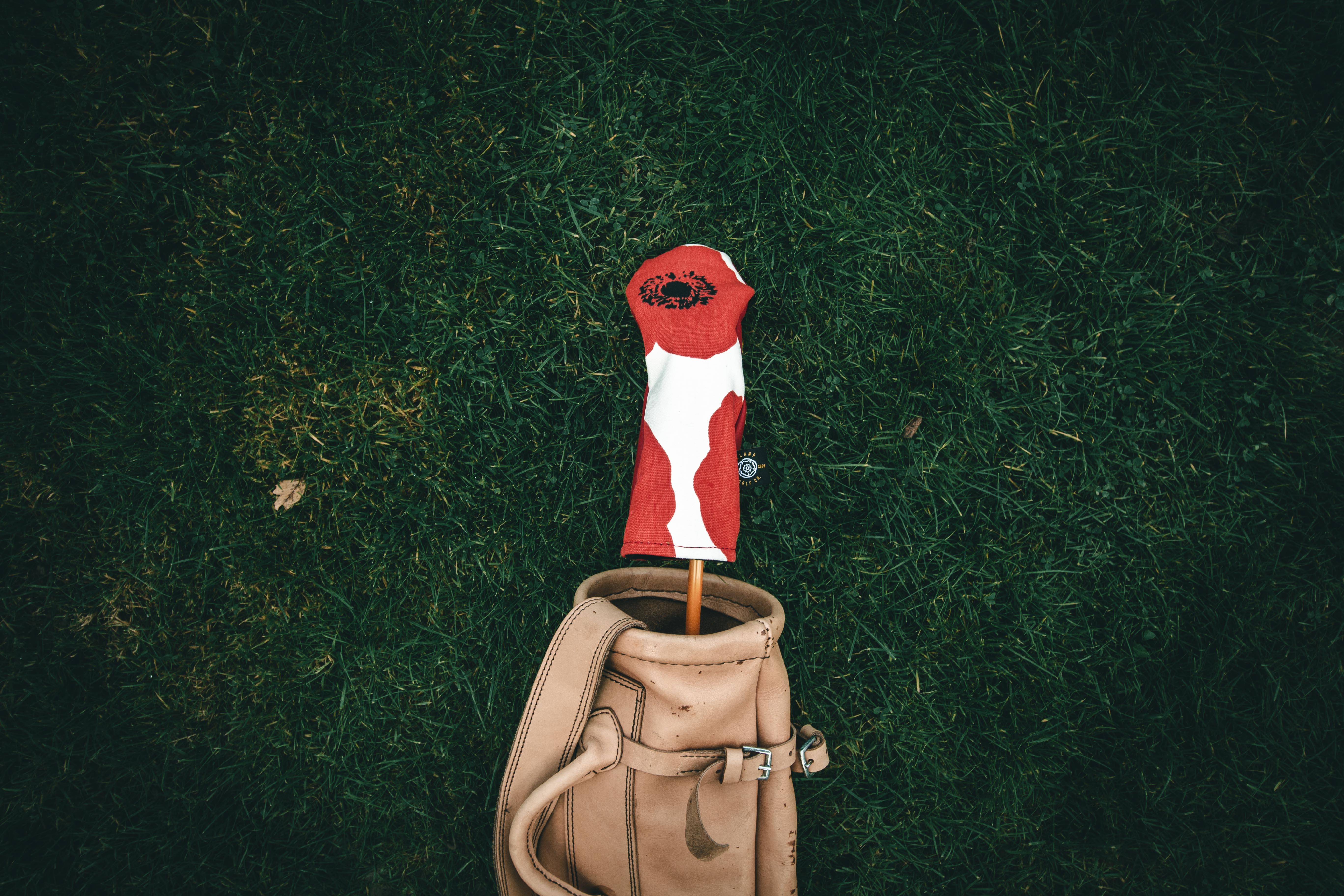 Red poppy headcovers